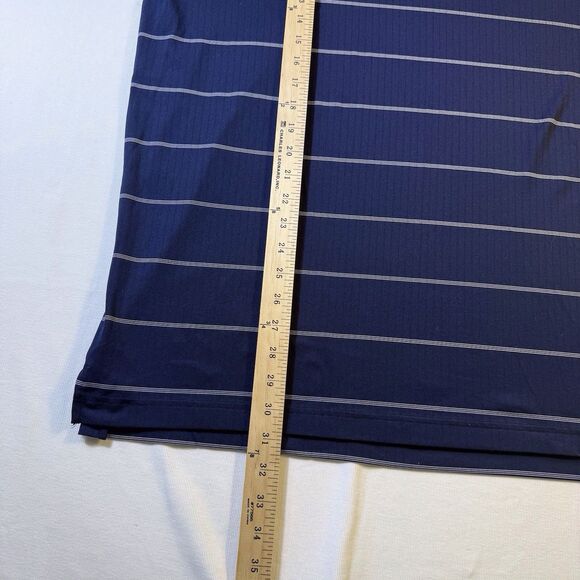 Ping Polo Golf Shirt Mens XL Navy Blue Striped Short Sleeve Performance Casual - Picture 5 of 9